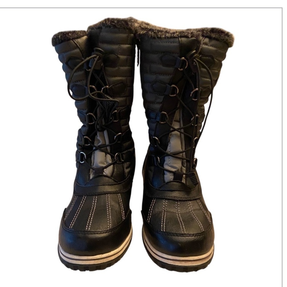Totes Women's Black Cleo Winter Cold Weather Boots - Size 9
